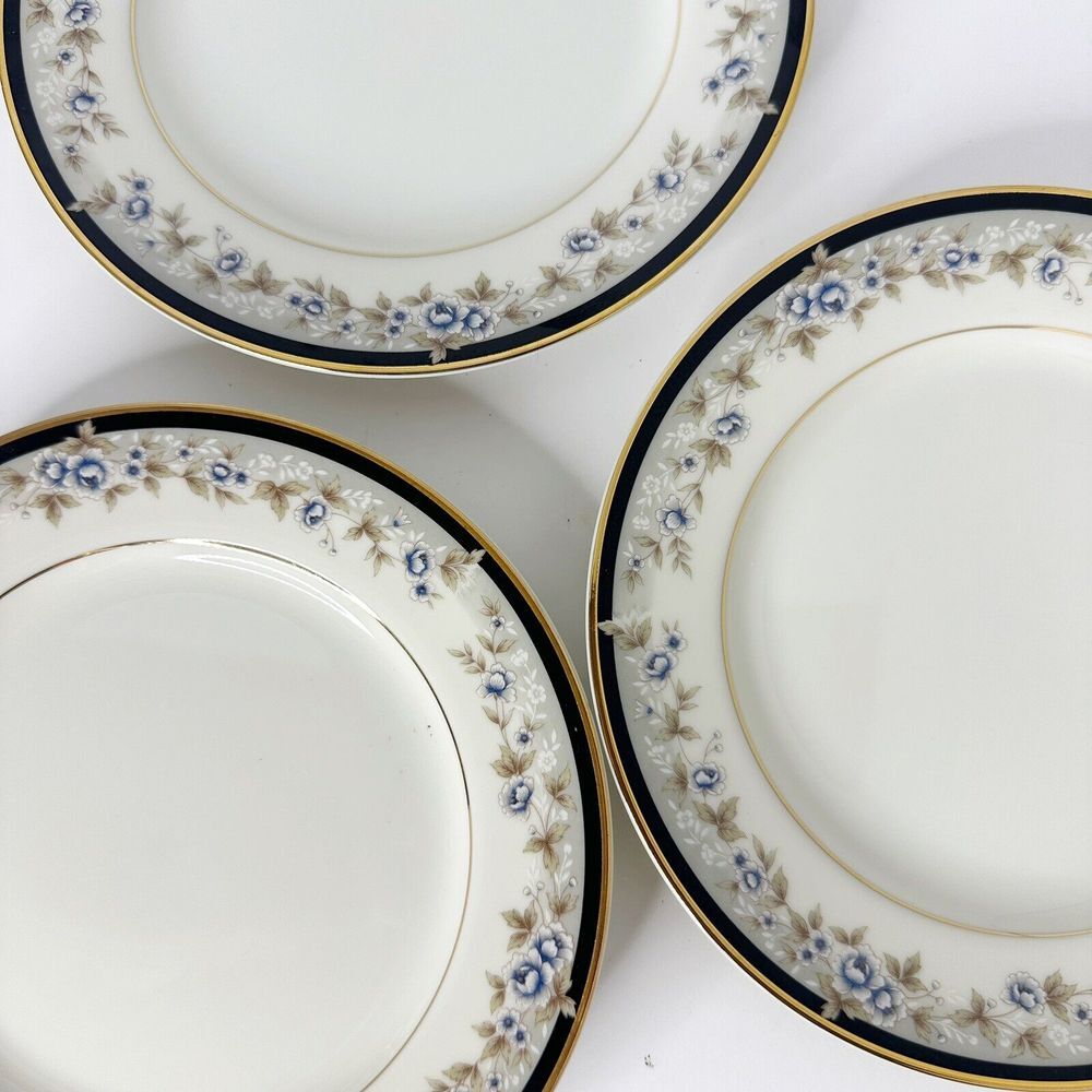 Seizan Fine China Towada 7944 Made In Japan 7.5 Inches Set Of 3